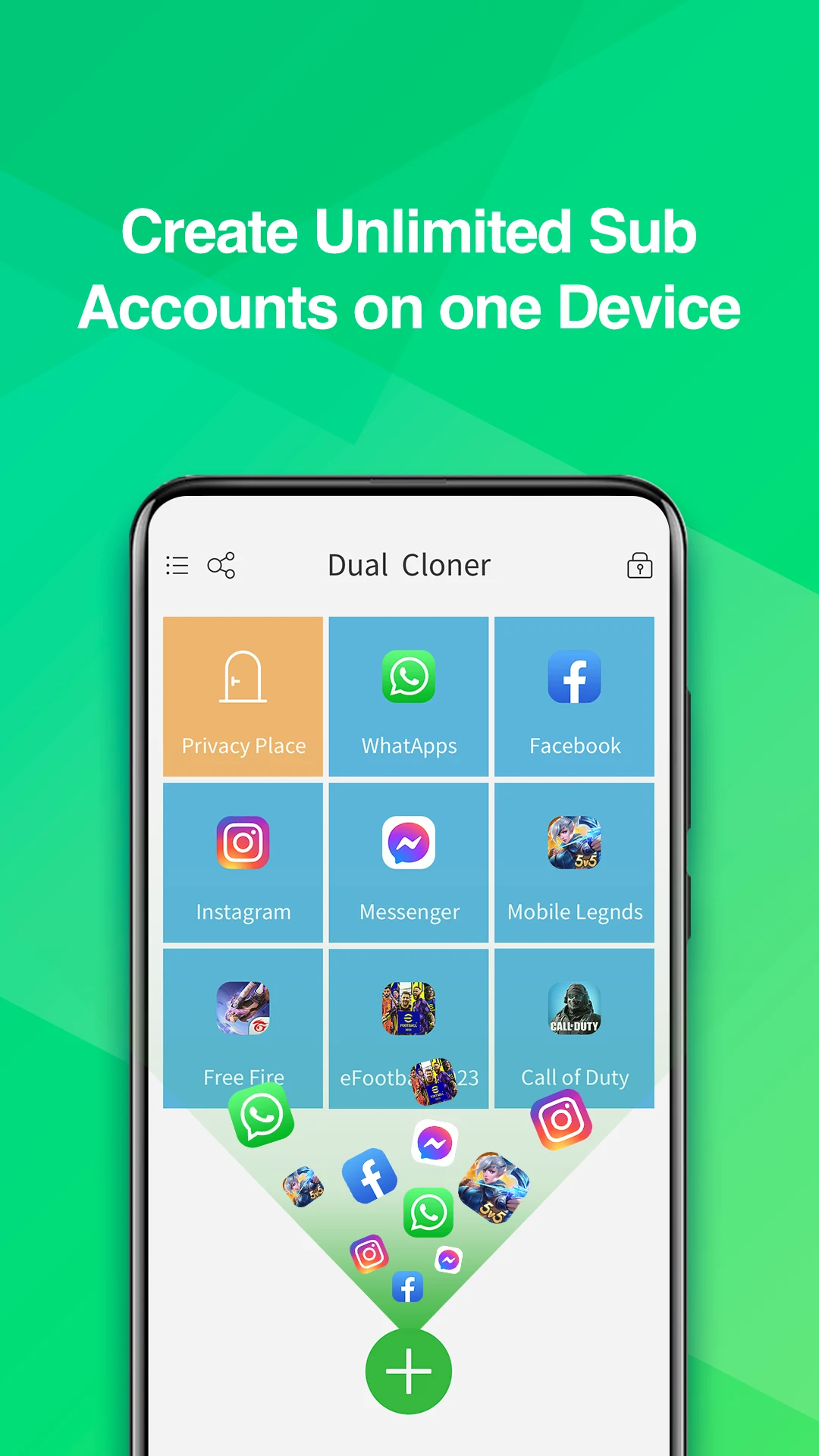 Dual Cloner - App Dual Space screenshot