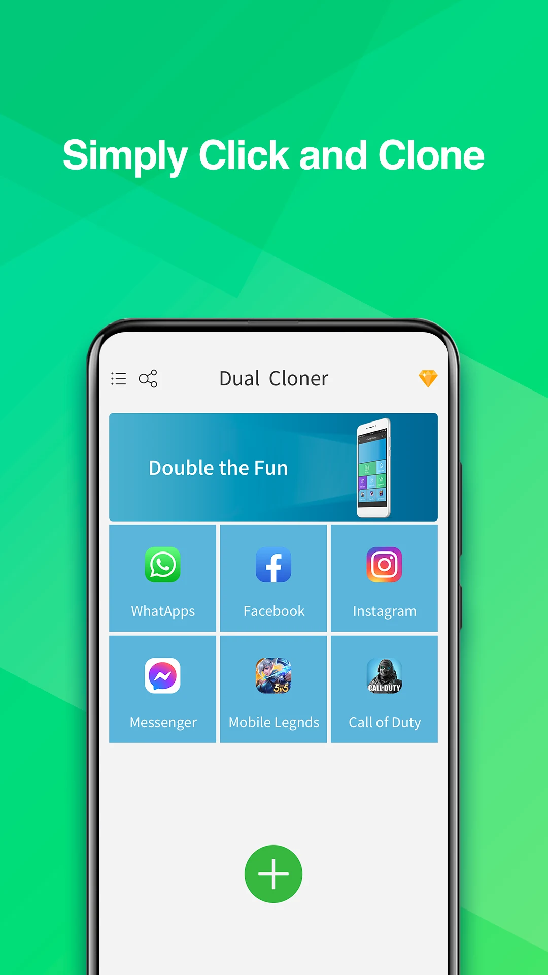 Dual Cloner - App Dual Space screenshot